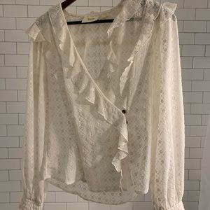 Anthropologie Eyelet top